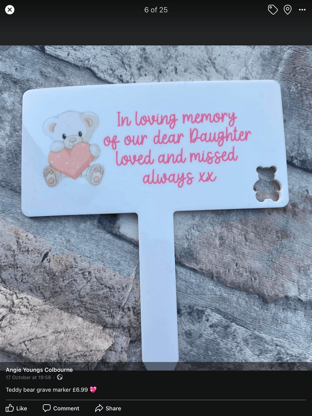 In loving memory Daughter gravemarker