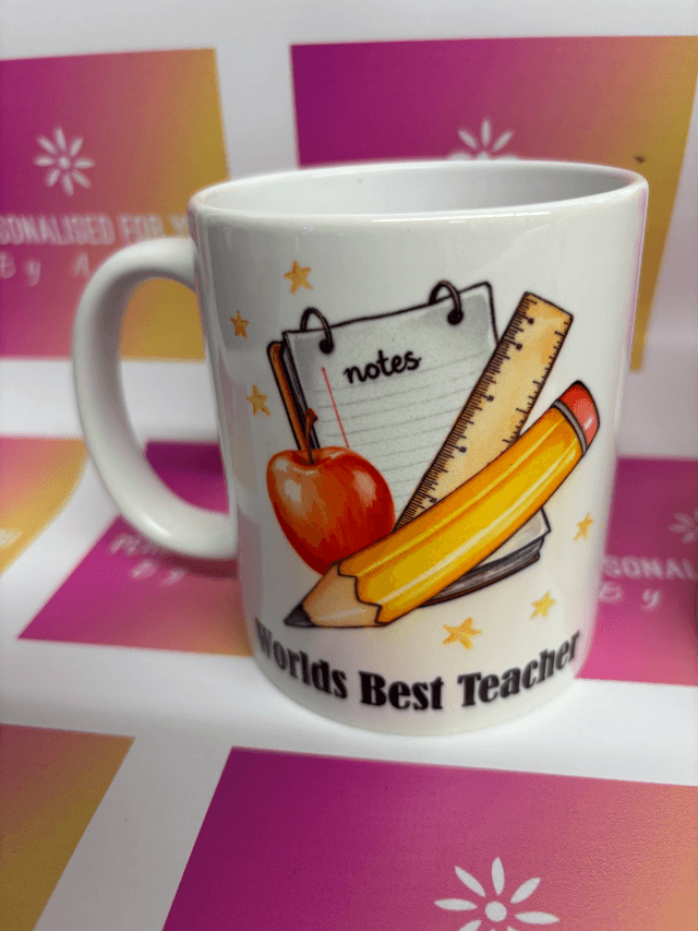 Worlds best teacher mug