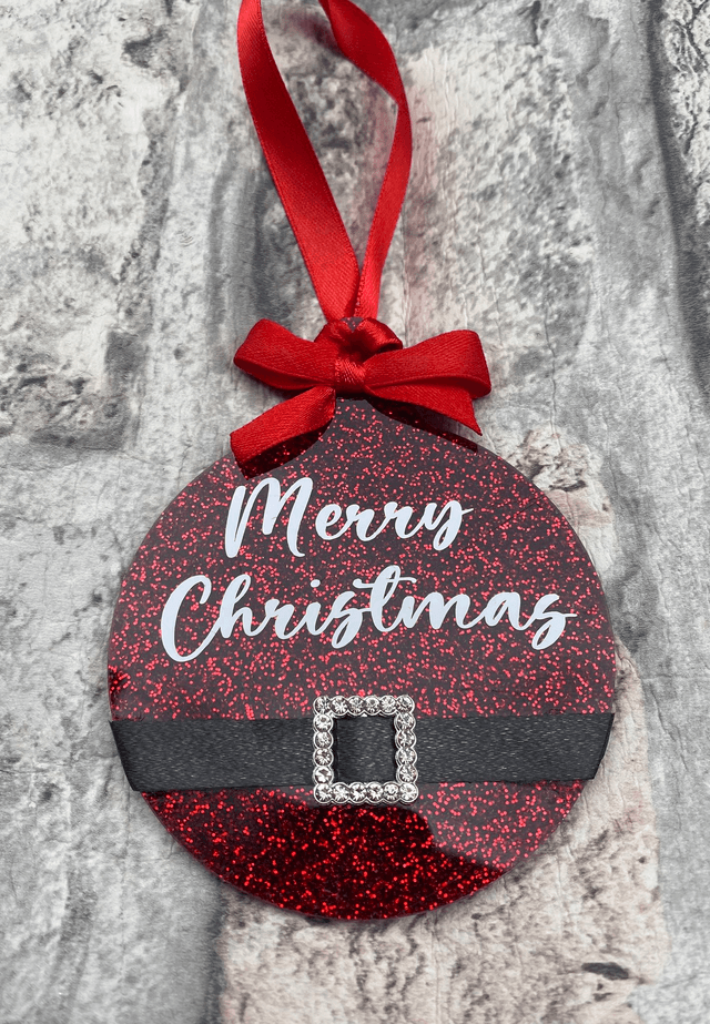 Santa buckle bauble